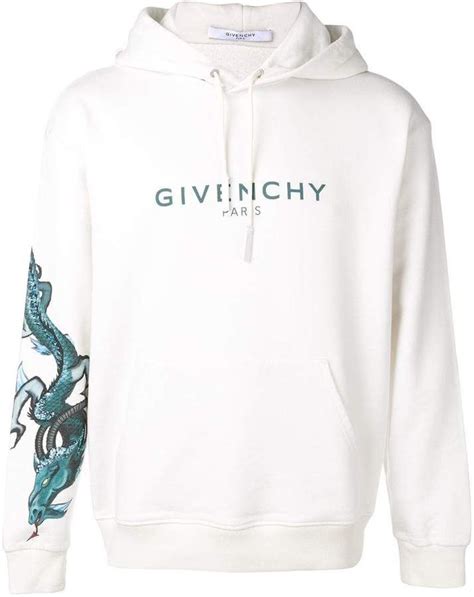 givenchy white dragon hoodie|givenchy men's black hoodie.